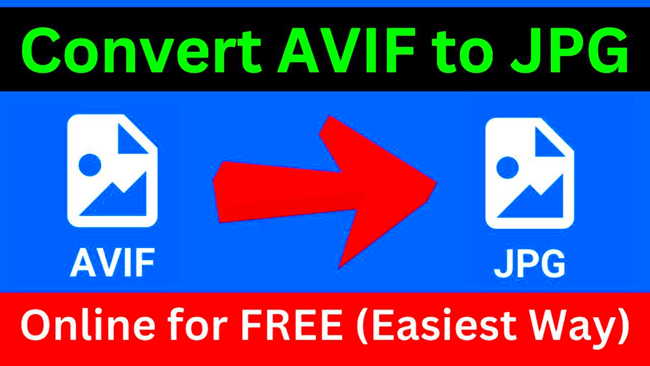 How To Convert AVIF Image File Format To JPG Online For Free Simple 