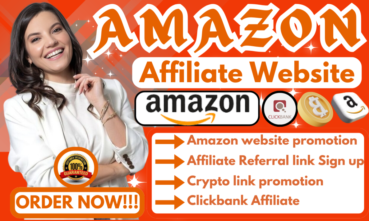 I Will Promote Your Amazon Affiliate Website and Crypto Affiliate Referral Links