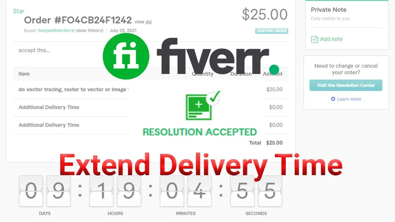 How to Extend Order Delivery DateTime on Fiverr  YouTube