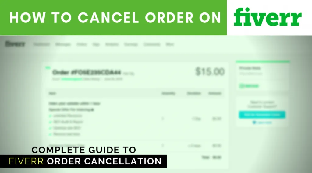 How to Cancel a Fiverr Order