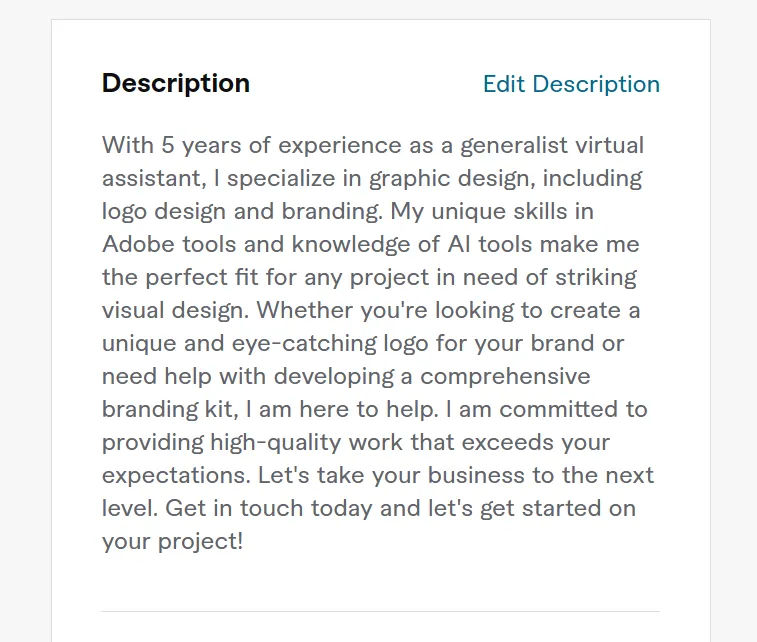 How to Write a Description for Fiverr