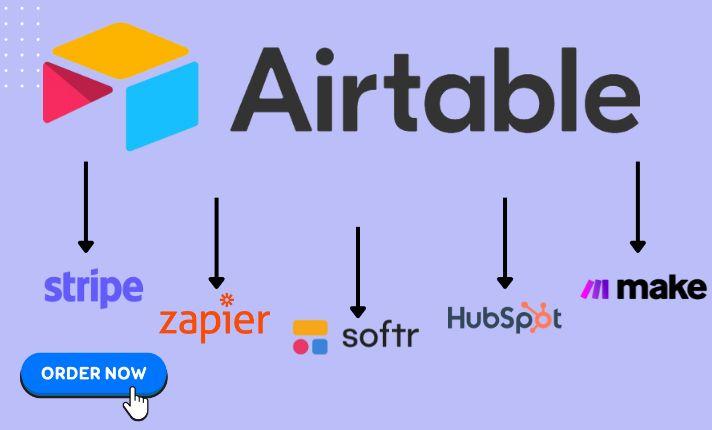 I Will Be Your Airtable Expert, Integrating with Zapier, Softr, Stripe, CRM, and More!