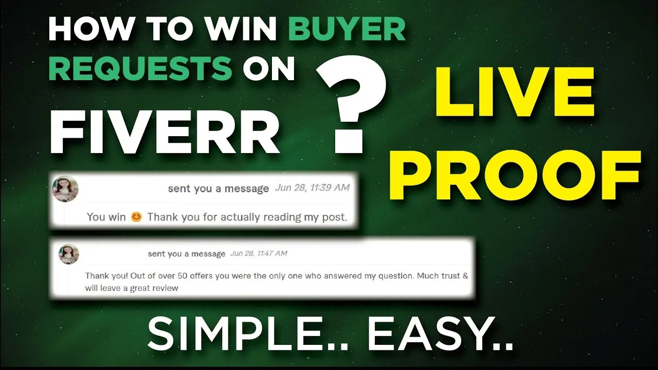 How To Win Buyer Requests On Fiverr For Beginners  LIVE PROOF 2022 
