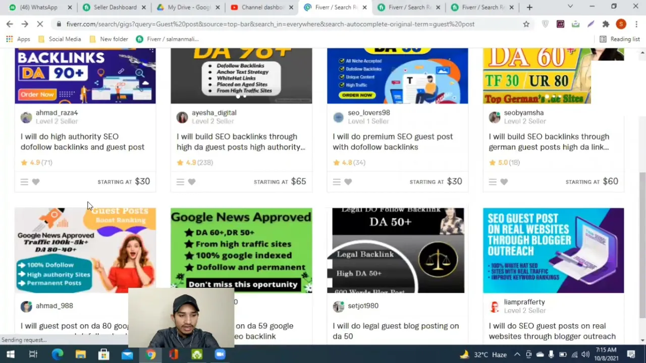 How to create Fiverr Gig  Fiverr Service For Guest Posting  Making 