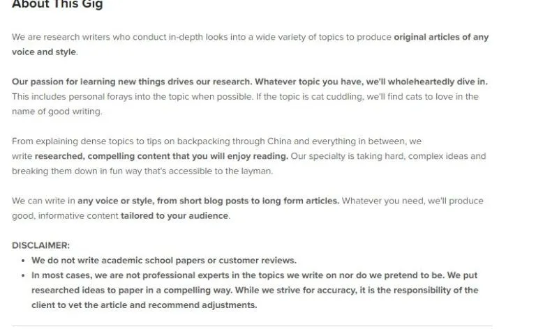 How To Write Project Winning Fiverr Gig Description  Templates 