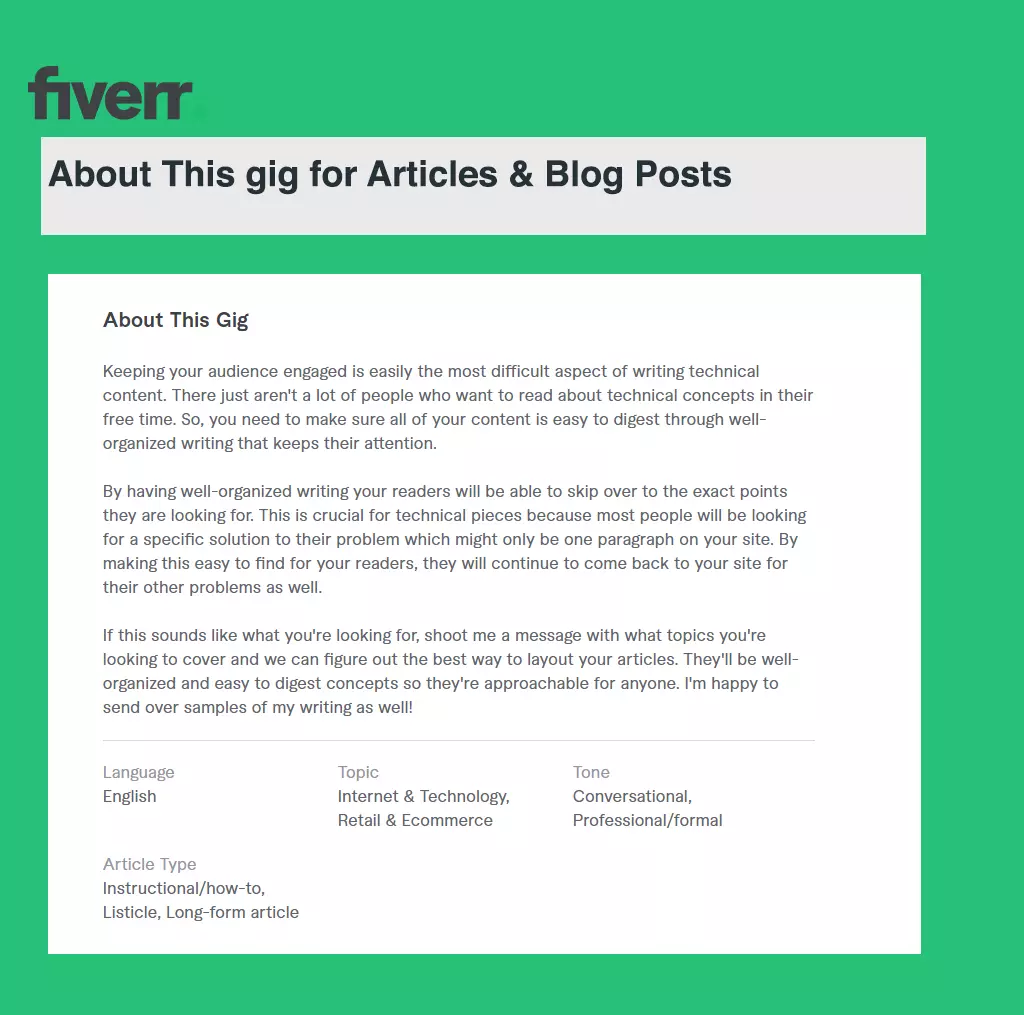 How to Post a Gig on Fiverr: A Step-by-Step Guide