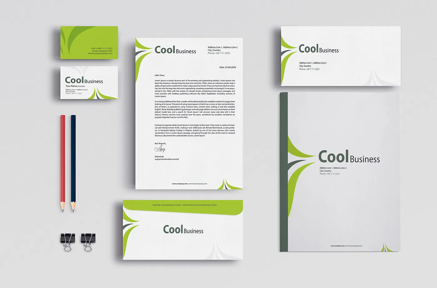 Modern Stationery Design For Business  Behance