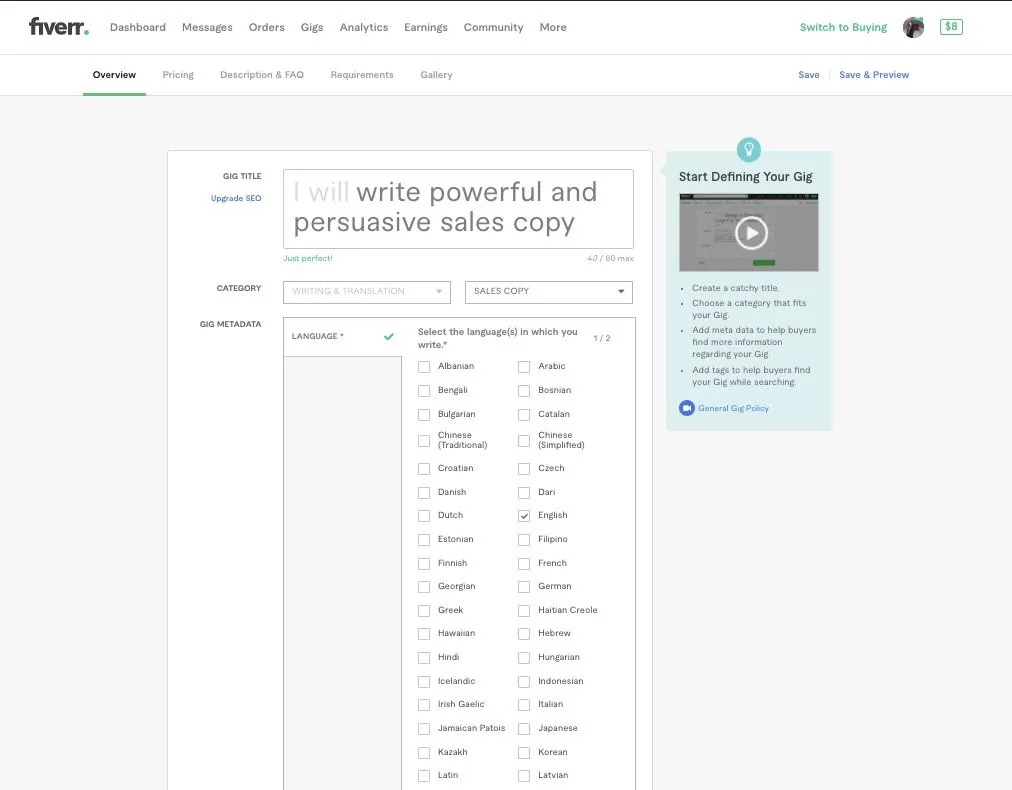 How does Fiverr work and How to Get Started