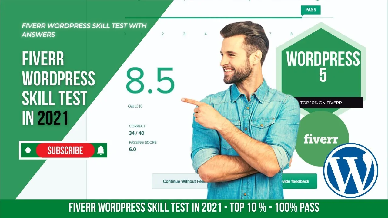 Fiverr WordPress 51 Skill Test With Answers 2021  Top 10  how to 