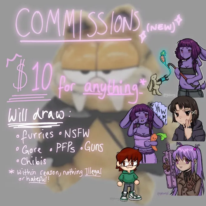 Do sfw or nsfw art by Getoung  Fiverr