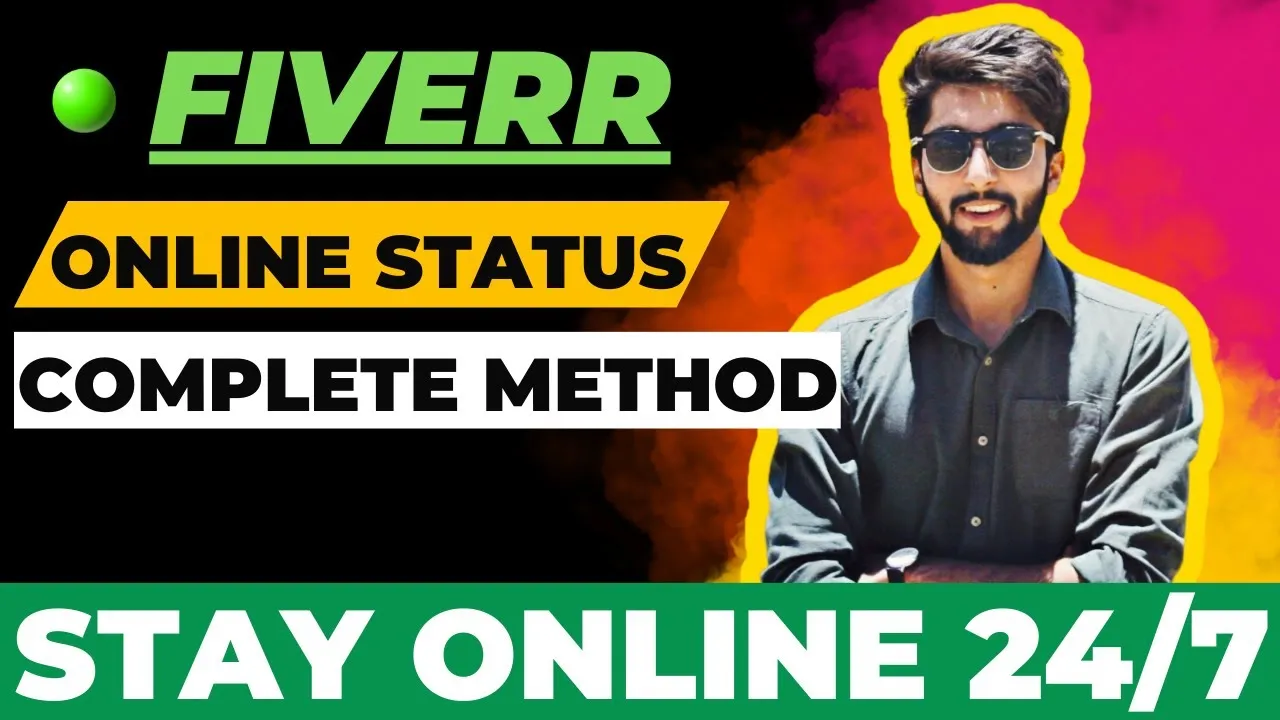 How to stay online on fiverr 247  Online status on fiverr 2023  