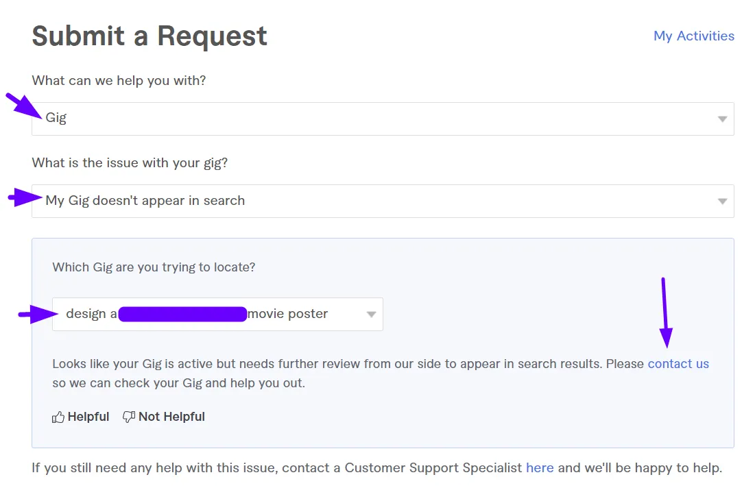 Why is my fiverr gig not showing in search  Gig Advice  Fiverr Community