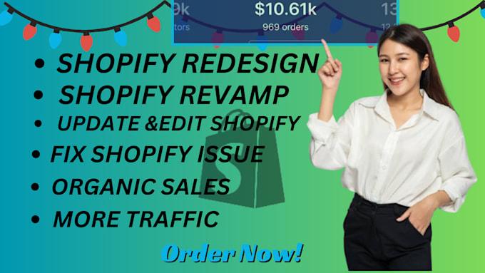 I Will Redesign Your Shopify Dropshipping Store for a Stunning Revamp