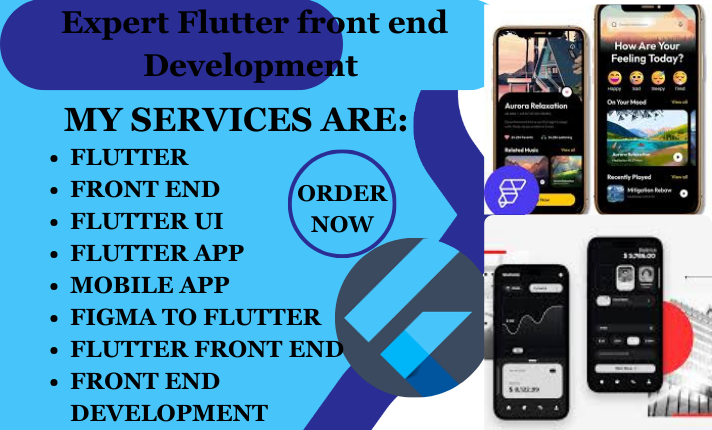 I Will Craft a Stunning Flutter Frontend with Professional UI/UX Design for Your Mobile App