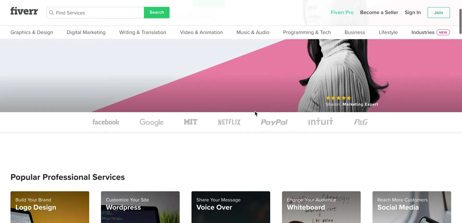 Buying something on Fiverr video  22 screenshots