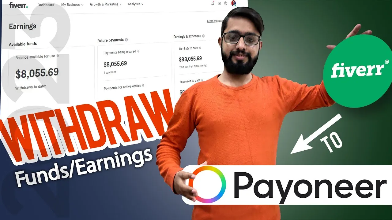 Withdraw Money from Fiverr to Payoneer  Fiverr Best Payment Method in 