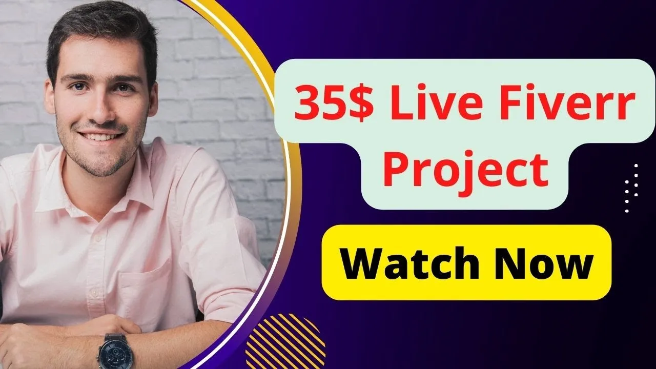 Fiverr live project 35  How to Find projects Online  Fiverr Live 