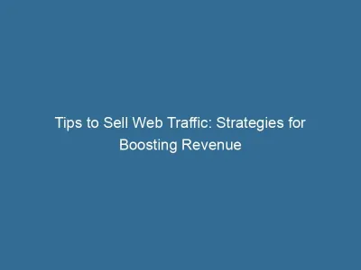 How to Sell Web Traffic on Fiverr