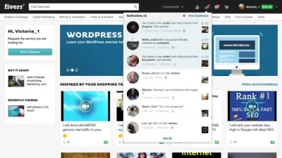 Where is Opportunity Notification in Fiverr?