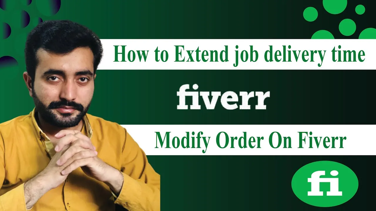 Extend job delivery time in Fiverr  How to extend delivery time 