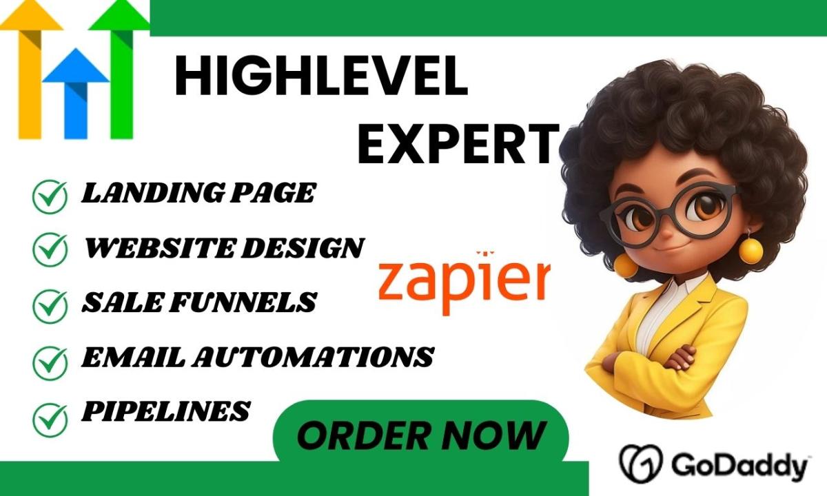 I Will Set Up GoHighLevel Automation, Email Marketing, Website, and Sales Funnel