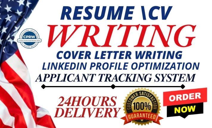 I Will Write Professional Resumes, CVs, Cover Letters, LinkedIn Profiles, and Federal Resumes