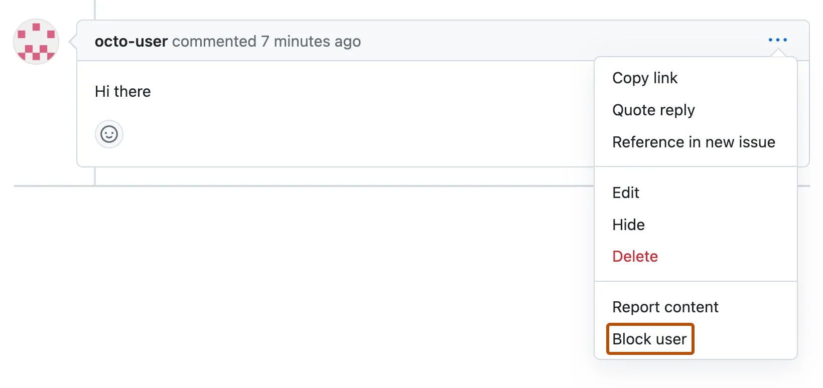 Blocking a user from your organization  GitHub Docs