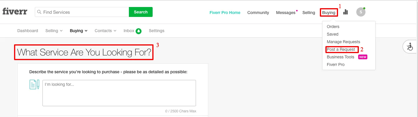 How to Post a Request for a Freelance Service  Fiverr Blog