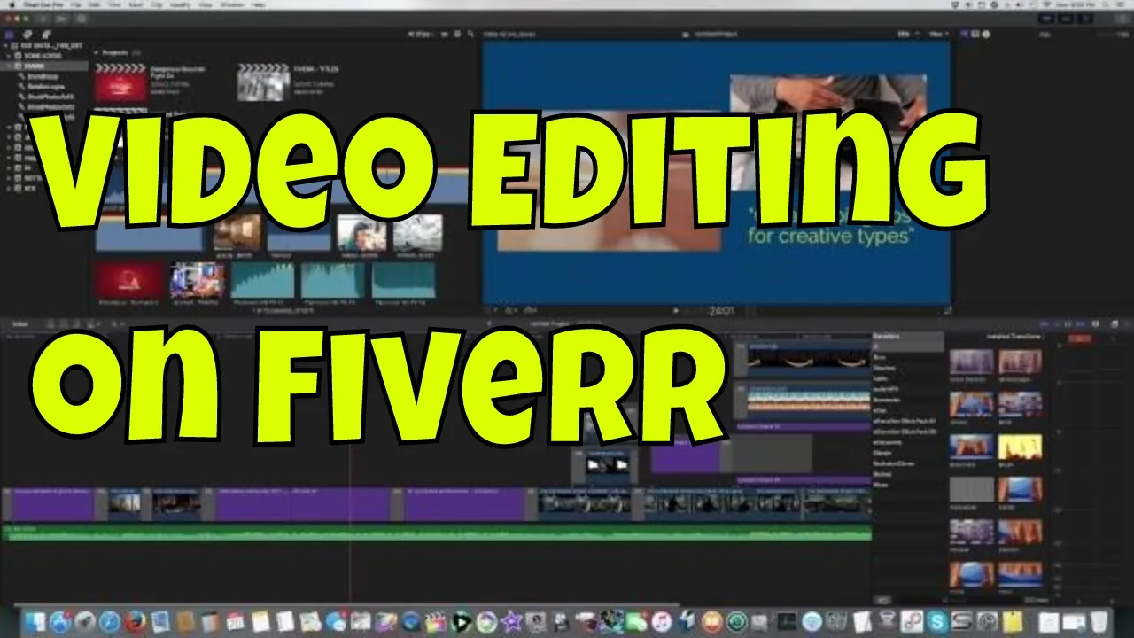 fiverr tutorial  video editing for money online  YouTube