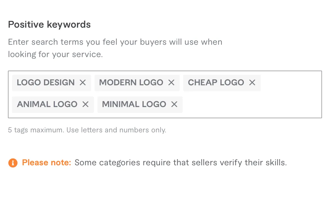 What is a Tag on Fiverr?