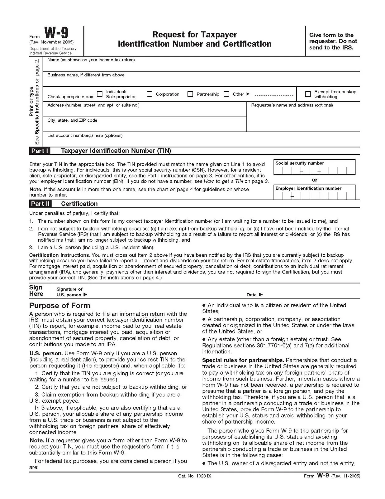 W9 Tax Form 2024 Printable  Vivie Jocelyne