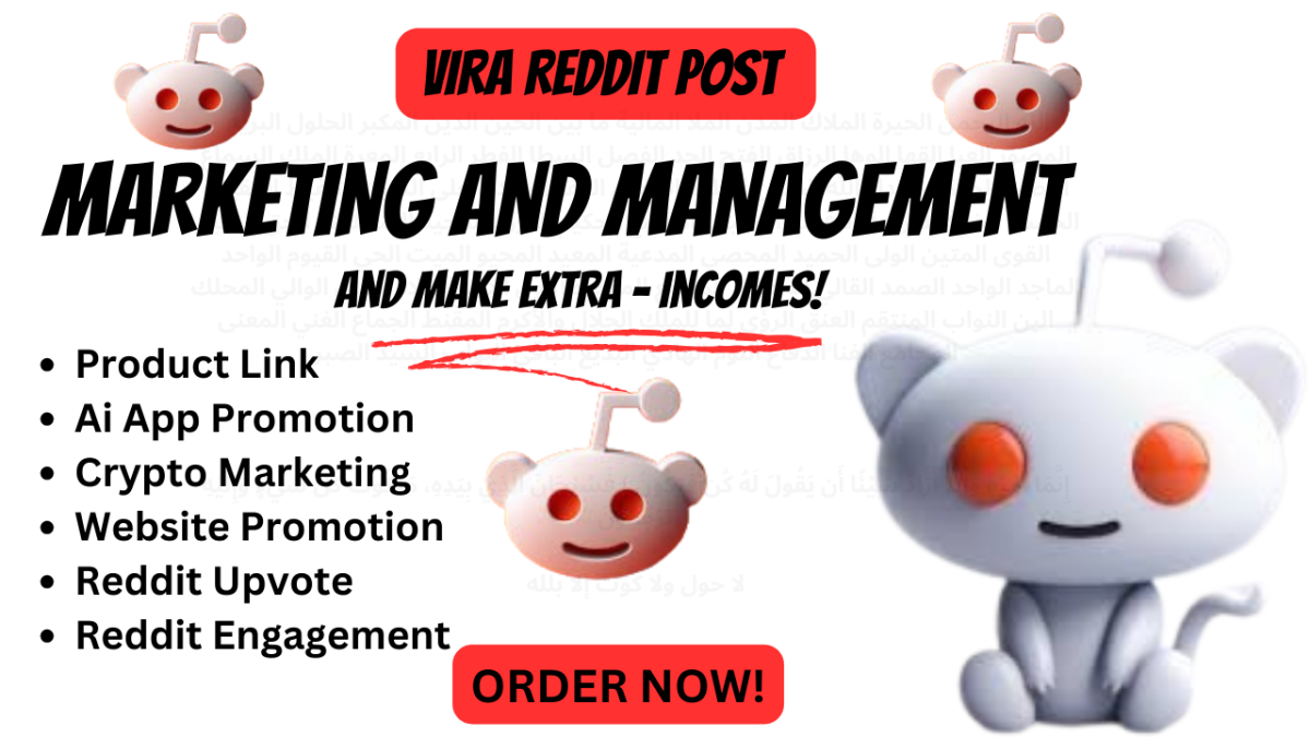 I Will Manage Reddit Posts for Your AI App, E-Commerce Product, Crypto Game, and Website