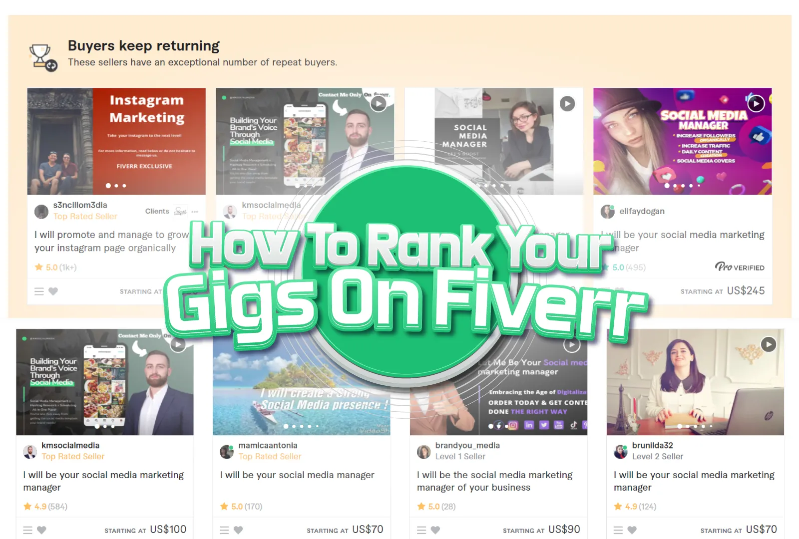 How to Rank Your Fiverr Gigs at the Top