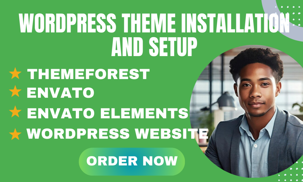 I Will Install WordPress ThemeForest Envato Elements