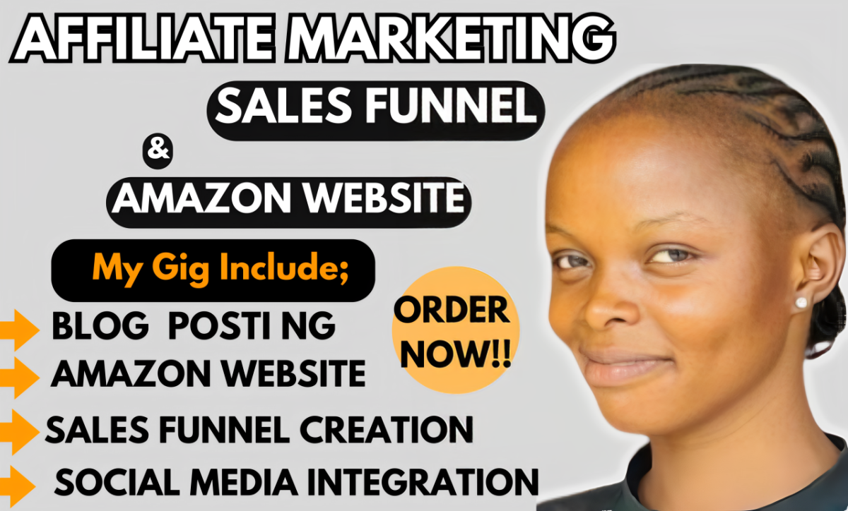 I Will Build a Travel Affiliate Marketing Amazon Website Sales Funnel Blog Posting