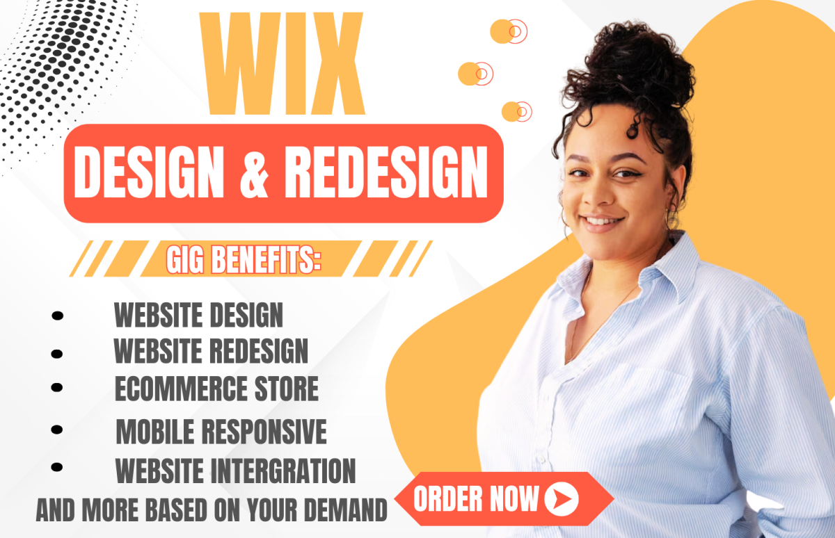 I Will Design and Redesign Your Wix Website, Create a Wix Online Store, and Optimize for SEO!