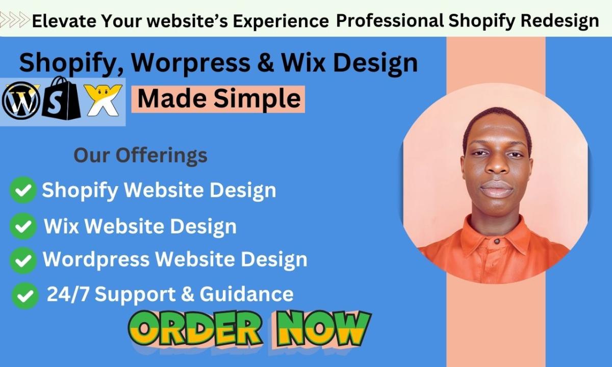 I Will Design a Custom Wix Website with Wix SEO and Wix eCommerce Development