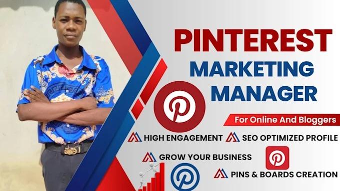 I Will Manage Your Pinterest Account with SEO Optimized Pins and Boards