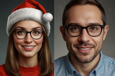 I Will Draw an Awesome Cartoon Caricature as the Perfect Christmas Gift