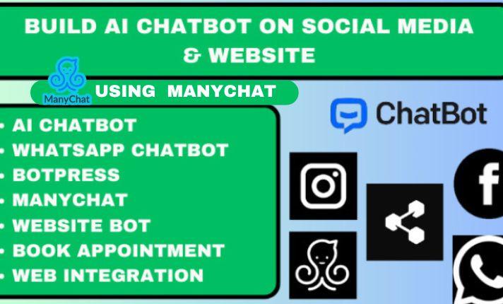 I Will Develop WhatsApp and Website Chatbot Automation Using ManyChat and ChatGPT API