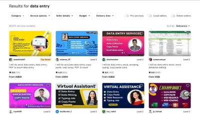 How to Find Data Entry Jobs on Fiverr