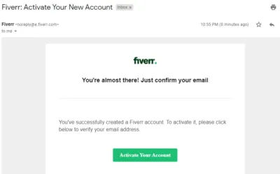 How to Activate Your Account on Fiverr