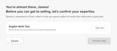How to Take Fiverr Test