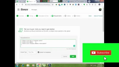 What to Write in Requirements on Fiverr