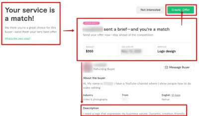 How to Send an Offer on Fiverr