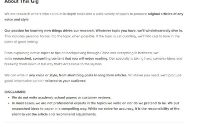 How to Write a Fiverr Posting Request