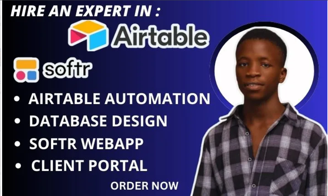 I Will Setup Airtable, Automation, Airtable Database, Softr Website, and Adalo App