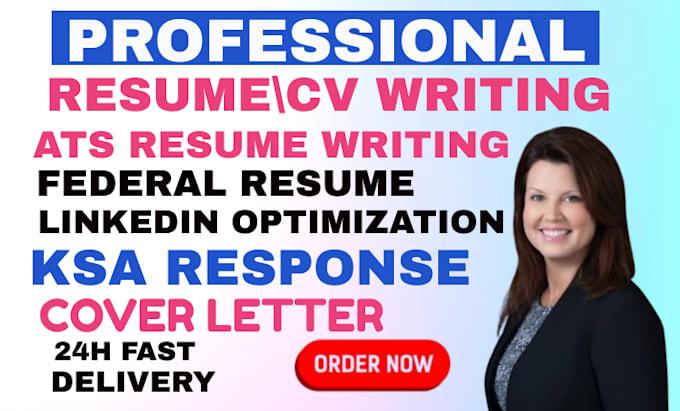 I Will Provide ATS-Friendly Resume Writing: Engineering, Executive, and Federal Resumes