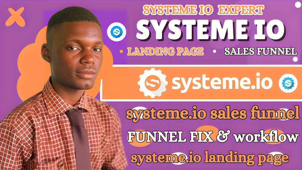 I Will Create Systeme IO Sales Funnel, Systeme IO Landing Page, and More!