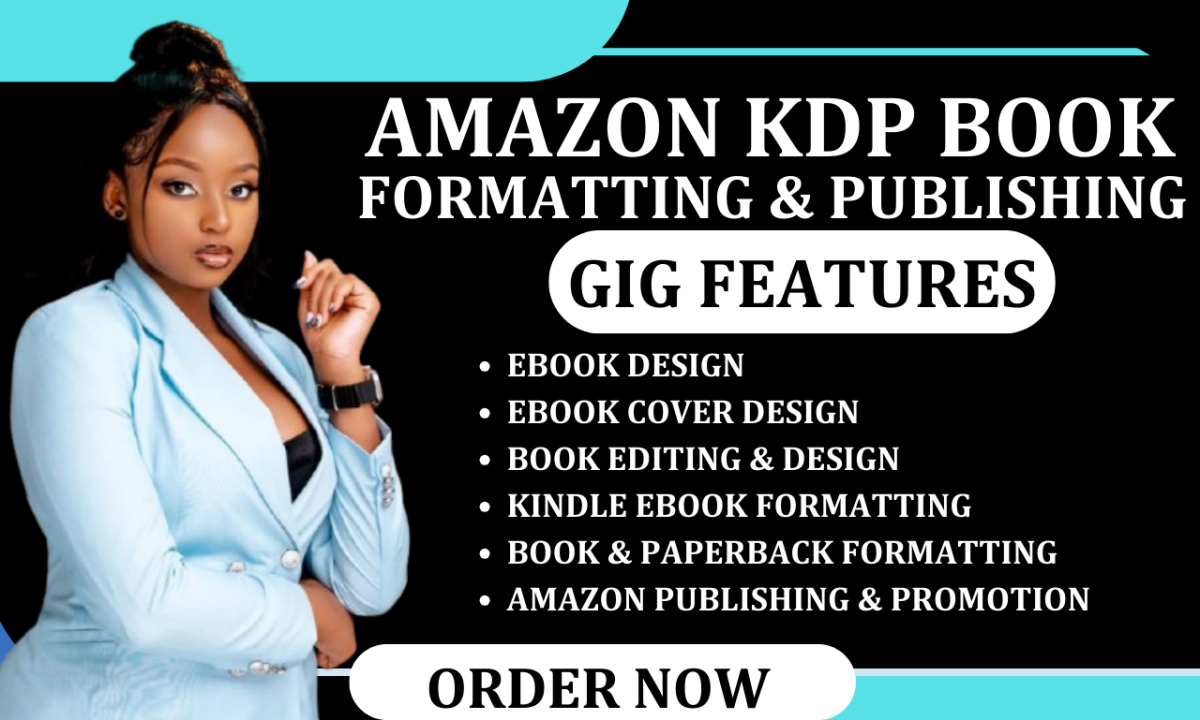 I Will Provide Expert Amazon KDP Book Publishing, Formatting, and Layout Design Services